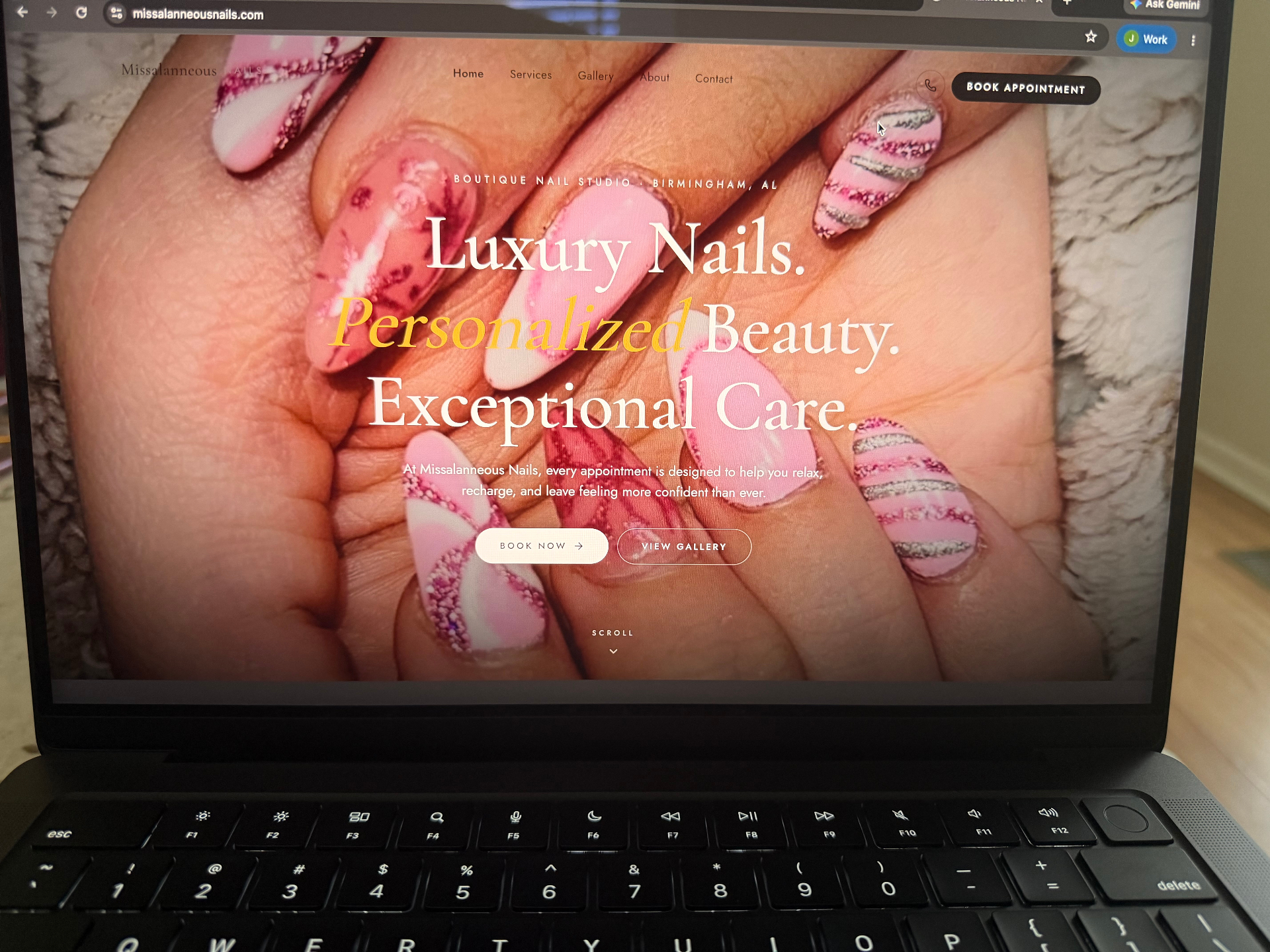 Missalanneous Nails website preview