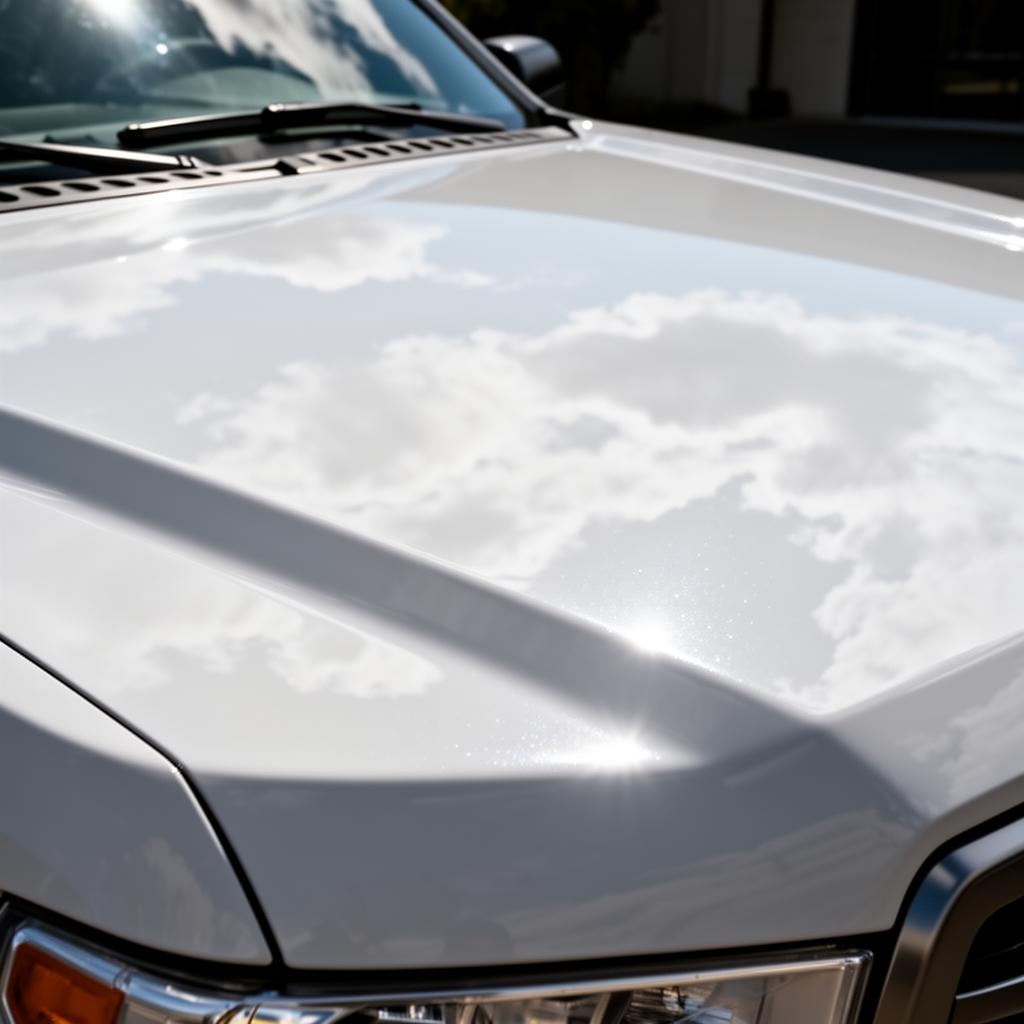 Pickup Hood — Paint Correction & Polish — after
