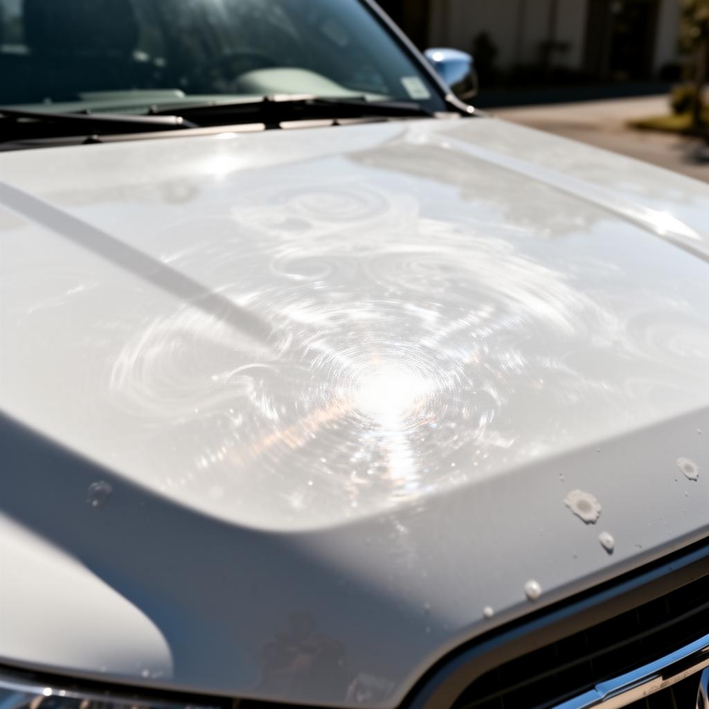 Pickup Hood — Paint Correction & Polish — before
