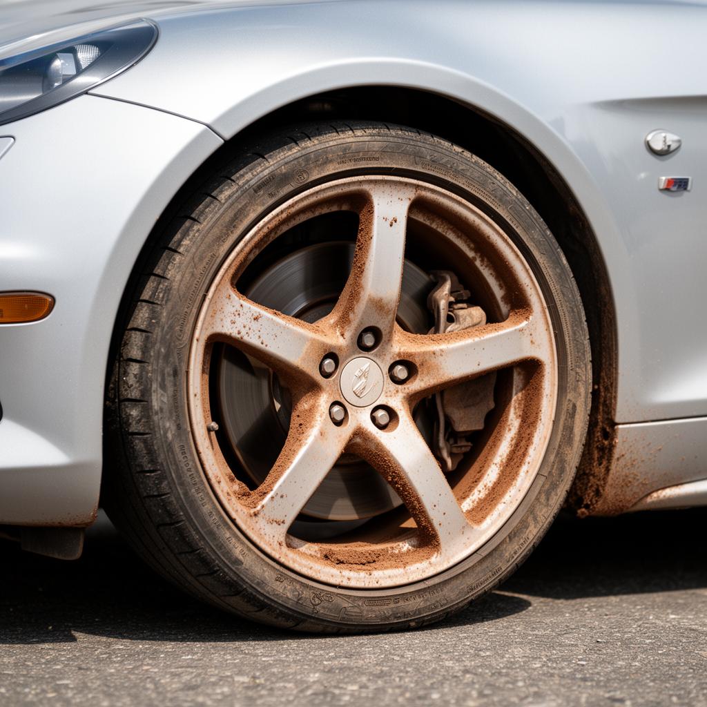Sport Coupe — Wheel & Tire Restoration — before